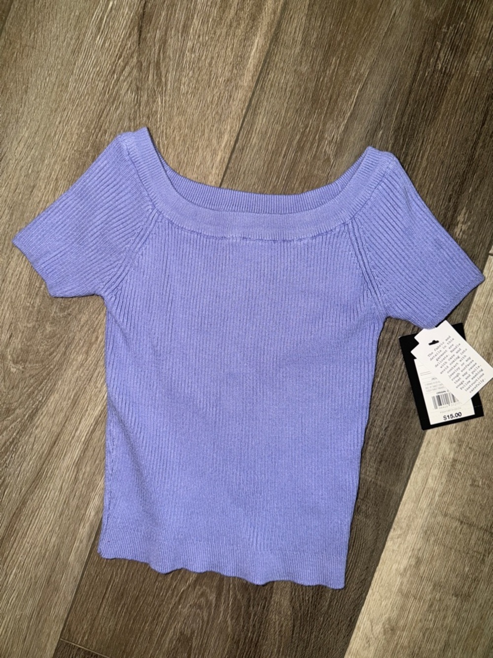 art class Light Lavender Ribbed Knit Tee
